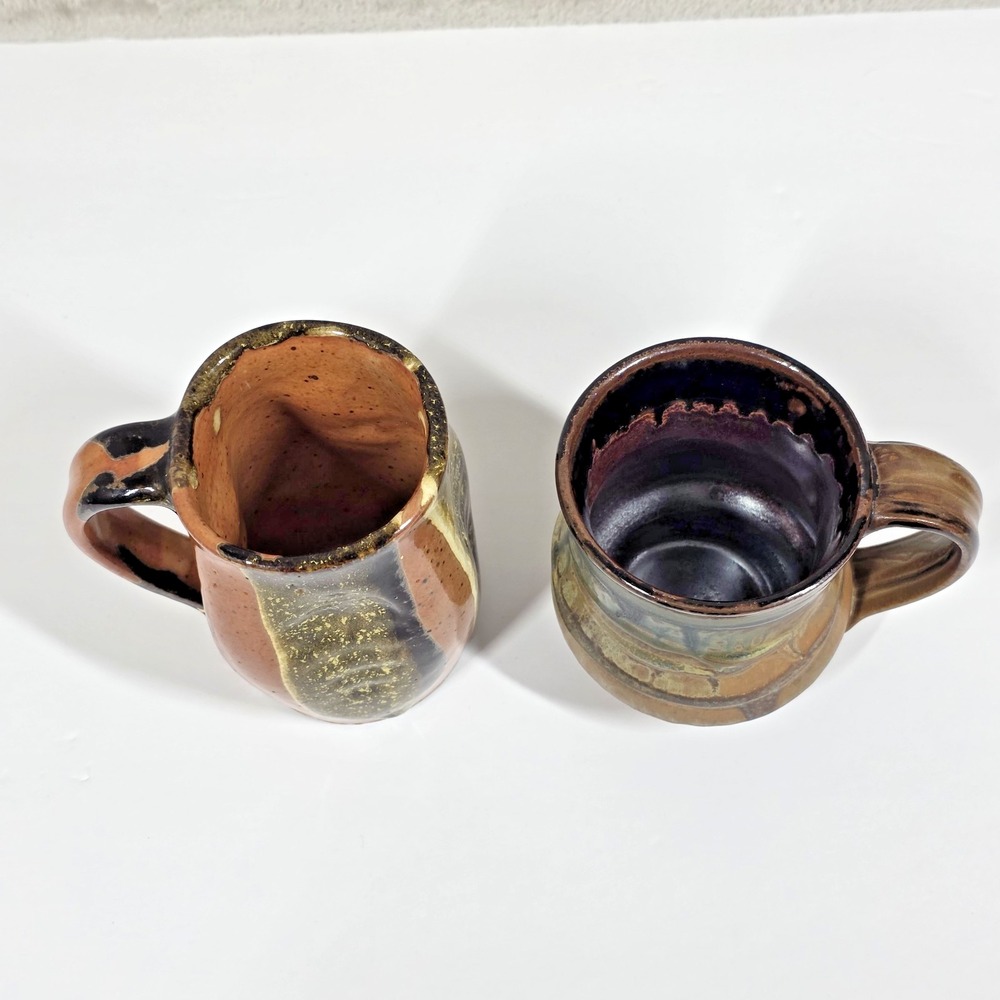 Stone Coffee Mugs Lot of 2 Unbranded - Picture 8 of 9